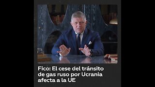 Fico: Suspensión del gas ruso por Ucrania impacta a la UE, no a Rusia