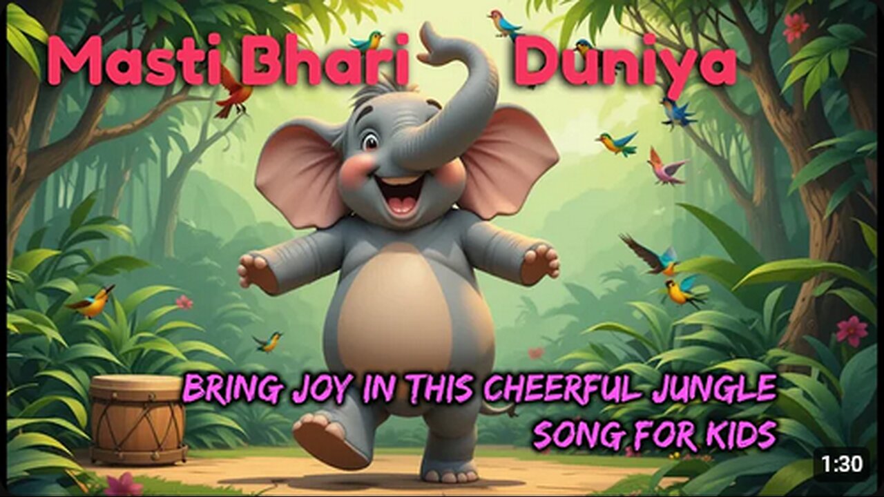 Masti Bhari Duniya _ मस्ती भरी दुनिया _ Hindi song _ #kidssongs #kidsvideo #rhymes #kids