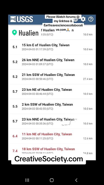 7.4 Taiwan 🇹🇼 Earthquake 👀 >>>