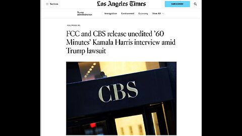 FCC and CBS release unedited ’60 Minutes’ Kamala Harris interview amid Trump lawsuit