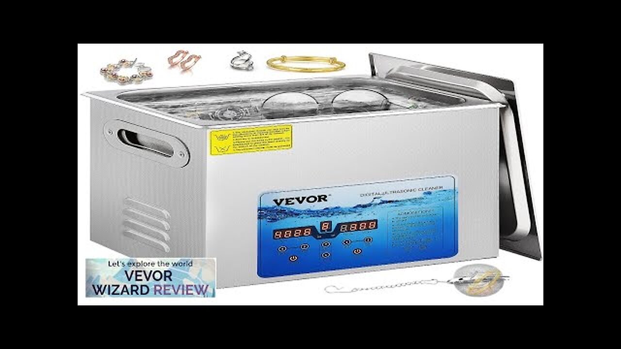 VEVOR Ultrasonic Cleaner 36KHz~40KHz Adjustable Frequency 10L 110V Ultrasonic Cleaning Review