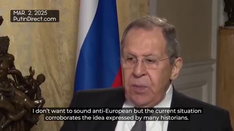 Lavrov dropping more truth bombs