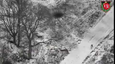 Russian and North Korean soldiers trying to advance secretly in snowy fields of Kursk were shelled