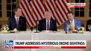 President Trump: “I'm going to give you a report on drones about one day into the administration