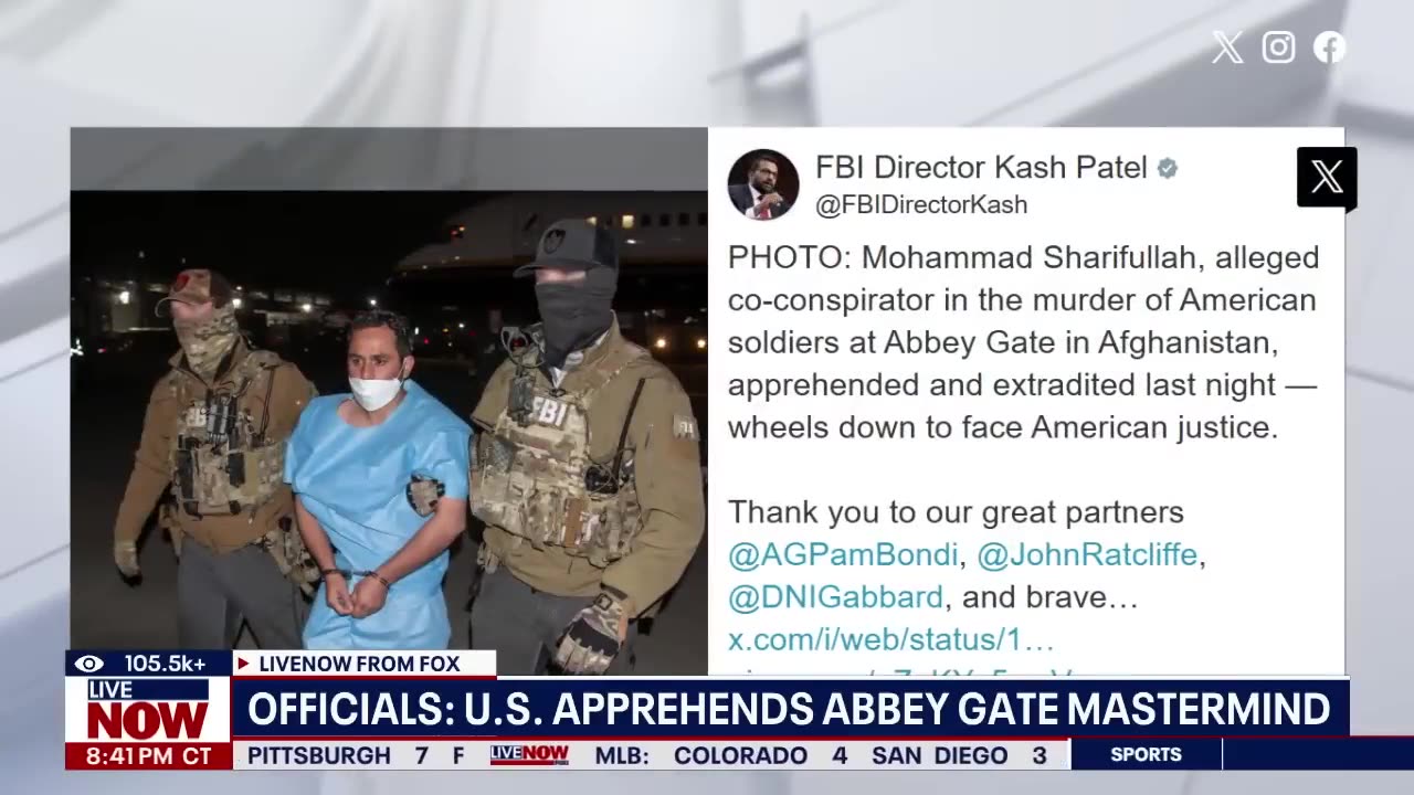 'Top terrorist' in Abbey Gate attack extradited to U.S.