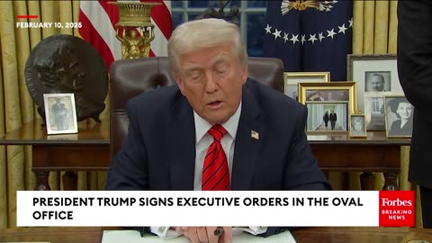 BREAKING: Trump Signs Raft Of New Executive Orders While Taking Questions From Reporters! - 2/10/25