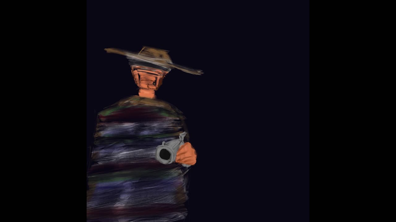 "Clint Eastwood Drawing | The Good, The Bad, and The Ugly Scene"