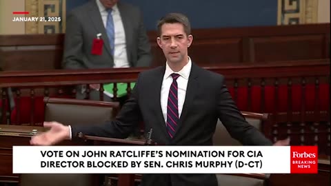 Tom Cotton Issues Clear Warning To Dems After Chris Murphy Blocks John Ratcliffe Vote