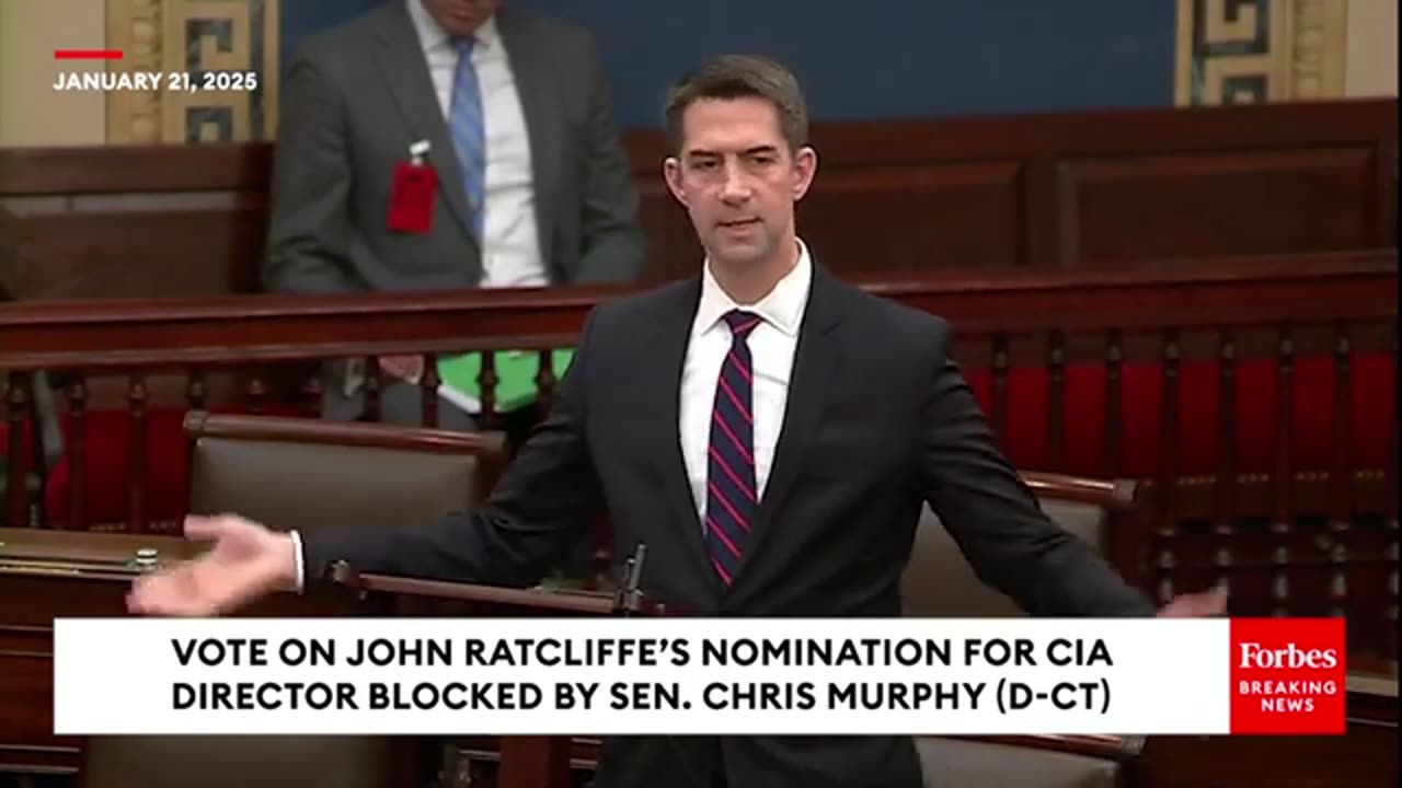 Tom Cotton Issues Clear Warning To Dems After Chris Murphy Blocks John Ratcliffe Vote