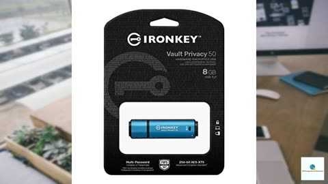 Kingston IronKey Vault Privacy 50 8GB Encrypted USB Drive