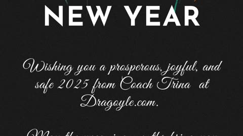 Happy Christmas & New Year from Coach Trina 