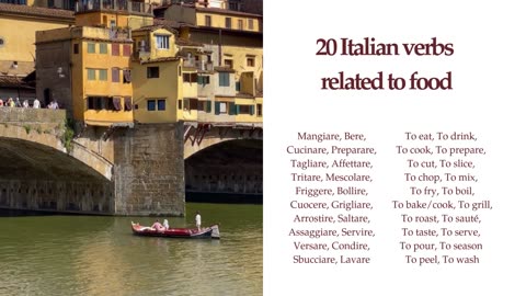 🎥 20 Italian Verbs Related to Food | Subliminal Learning Loop | TIY (Teach It Yourself) 🍝🇮🇹