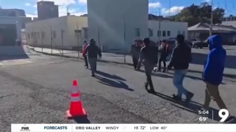 C17 Military Cargo Planes Being Loaded With Illegals in Arizona -- Report From KGUN