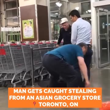 MAN GET CAUGHT STEALING FROM ASIAN STORE