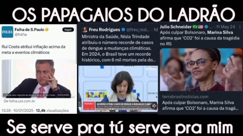 Oficializaram a mentira: os papagaios do ladrão,se serve pra tú serve pra mim...