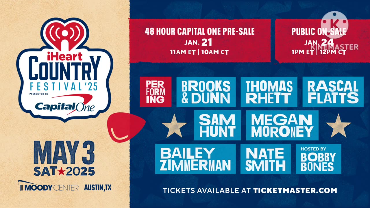 Thomas Rhett, Megan Moroney part of iHeartCountry Festival lineup at Moody Center