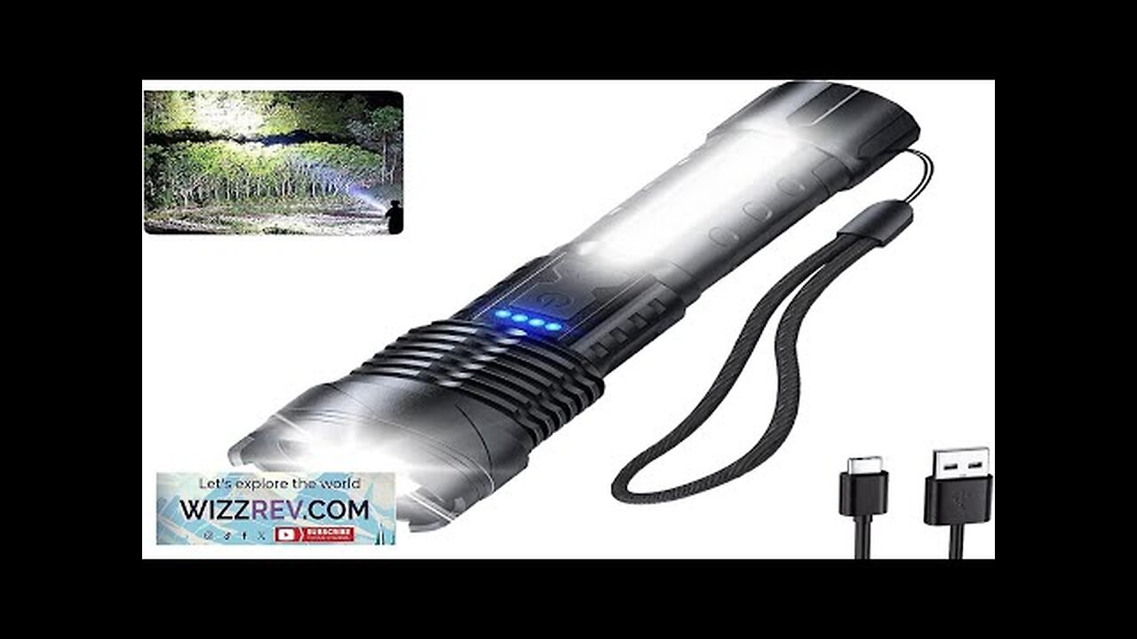 Flashlights High Lumens Rechargeable 1000000 Lumen Super Bright Led Tactical Flashlight Review