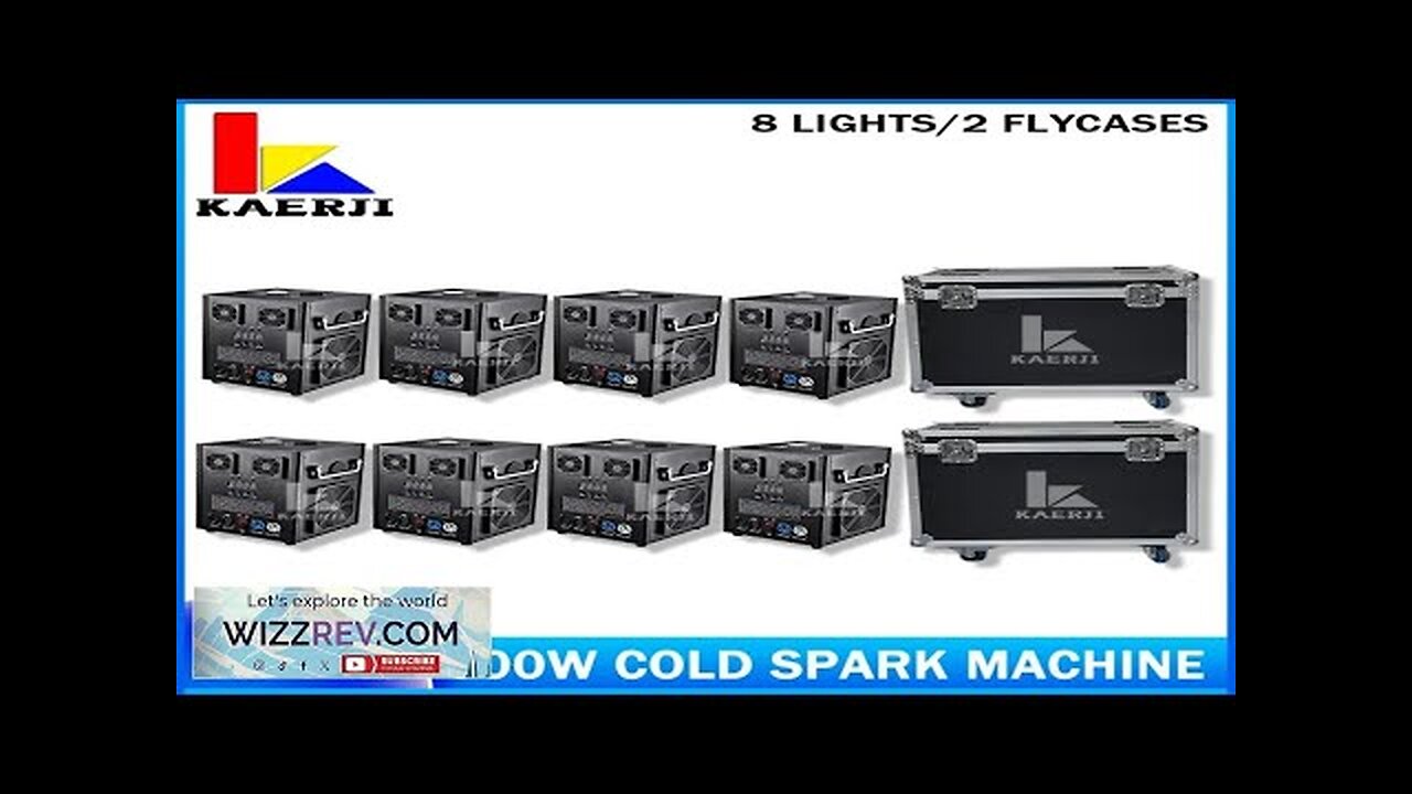 0 Tax 8Pcs Machines 2 Flycases Stage Light Effect 600W Cold Spark Review