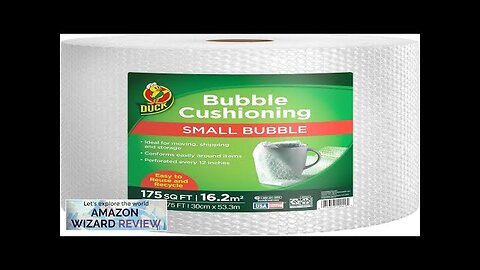 Duck Brand Small Bubble Cushioning Wrap for Moving & Shipping 175 Review