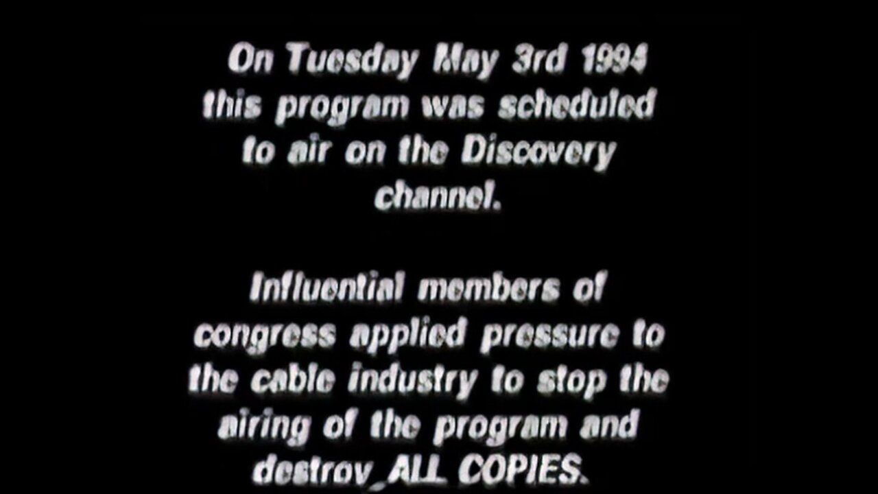 Conspiracy of Silence 1993 BANNED UNAIRED Documentary - Rare Extended 1h59m w/ John DeCamp Interview
