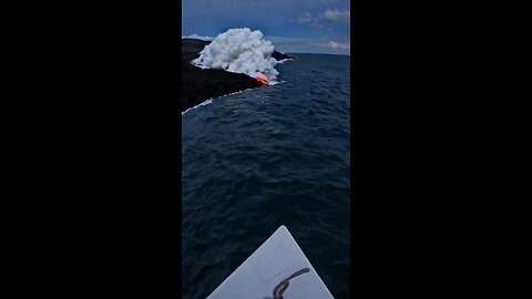 Lava Meets the Ocean: A Breathtaking Clash of Fire and Water!"