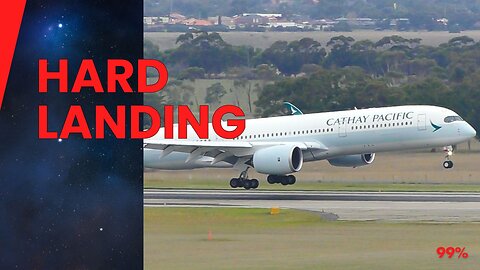A350 Pilot's Late Flare Causes Huge Bounce: Shocking Hard Landing Footage
