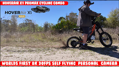 HOVERAir X1 PROMAX 8K Cycling Combo. Hands free personal Flying Camera Foldable Drone