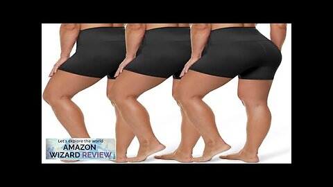 HLTPRO 3 Pack Plus Size Biker Shorts with Pockets for Women (S-4XL)- Review