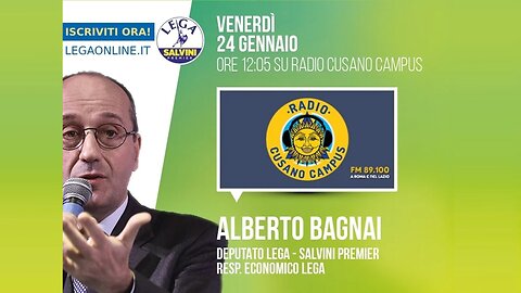 🔴 Intervista Radiofonica all'On. Alberto Bagnai su "Radio Cusano Campus" del 24.01.2025.