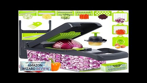 Vegetable Chopper Onion Chopper Mandolin SlicerPro 10 in 1professional food Review