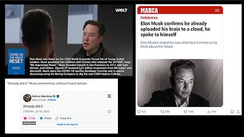 "I Already Did It." - Elon Musk (7/18/2022) | Did Elon Confirm He Already Uploaded His Brain to a Cloud? "We Could Effectively Merge With Artificial Intelligence." + "Sufficiently Advanced Neuralink Would Be Able to Save State.&qu