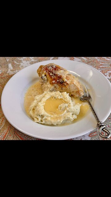 Juicy Roast Chicken & Onion Gravy - Easy Comfort Food in Under One Hour! #healthy2025 #easydinner