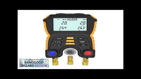 HTI Digital Pressure Gauge HT-750 Electronic Manifold Instrument Refrigeration Pressure Review