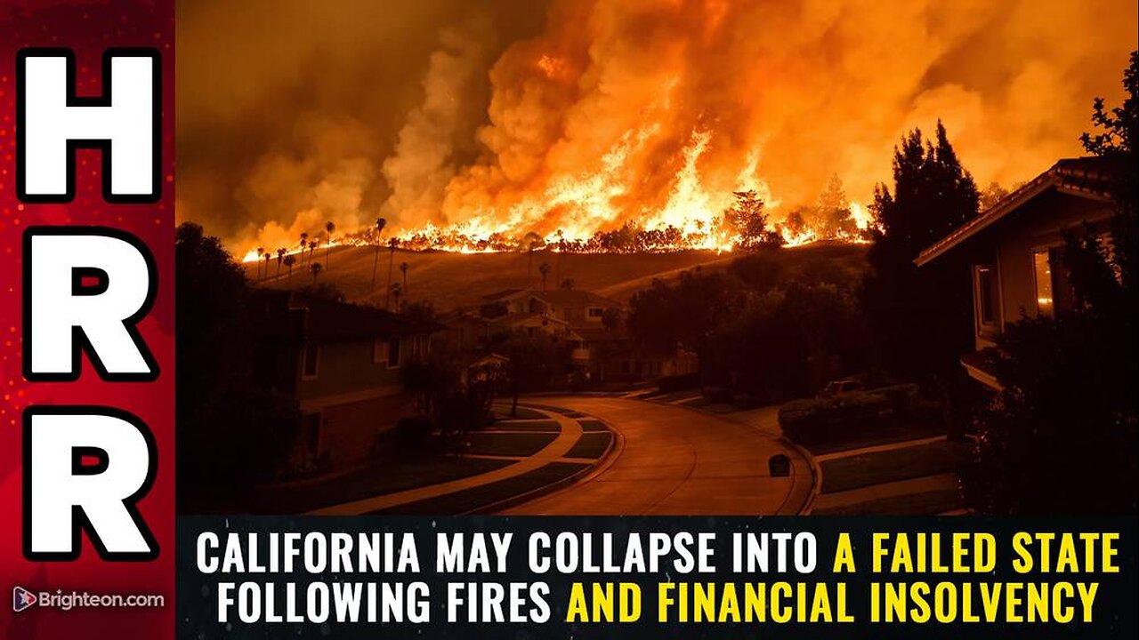 California may COLLAPSE into a FAILED STATE following fires and financial insolvency