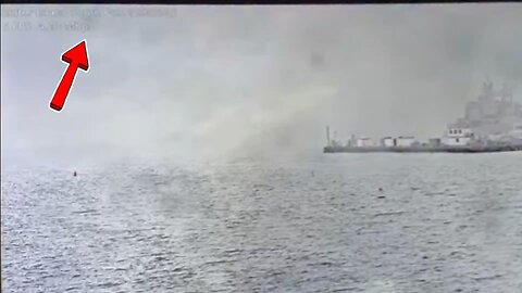 New footage released shows an EA-18G Growler jet crashing into the San Diego Bay this morning