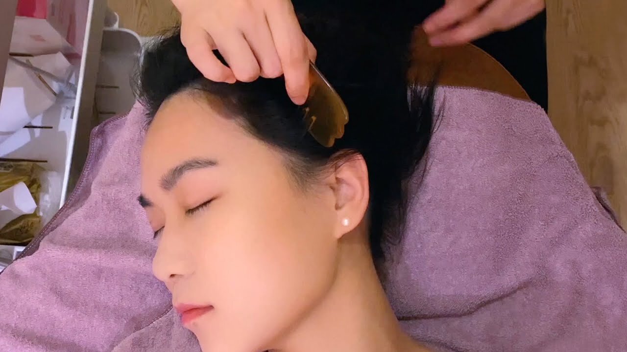 ASMR 중국 야오족 머리 청소