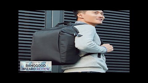 90FUN Black Business Men Backpack Simple And Light Laptop Bag For 15.6 Review