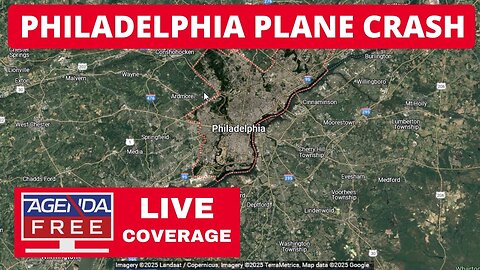 Small Plane Crashes Near Mall in Philadelphia - LIVE Breaking News Coverage