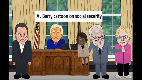 AL Barry cartoon on dems upset over social security fraud being stopped