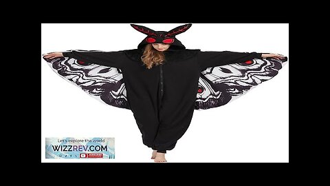 Mothman Onesie Pajamas Mothman Costume Adult Halloween Onesie Christmas Cosplay Unisex Party Review