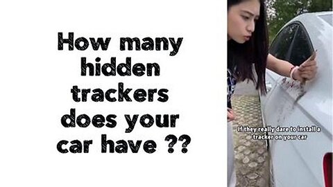 How many hidden tracking devices does your car have?