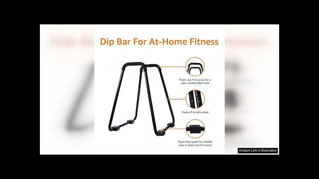 Amazon Basics Dip Fitness Bar - 34 x 32 x 38 Inches, Review