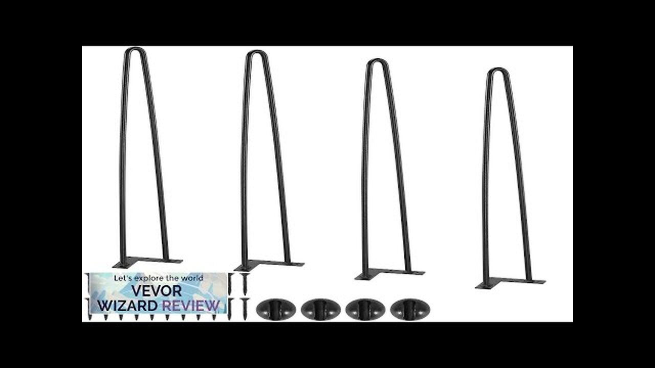 VEVOR 28" Hairpin Furniture Legs Metal Home DIY Projects for Nightstand Coffee Review