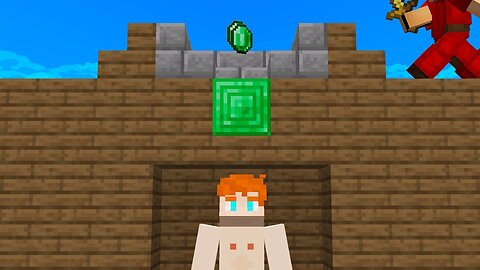 hiding under the emerald spawner in bedwars...