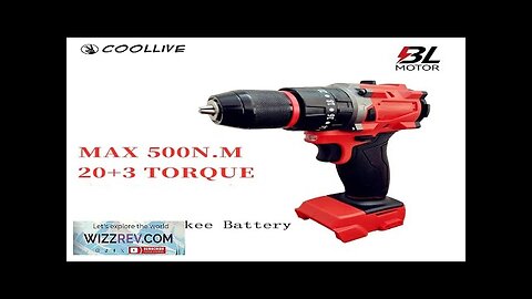 3 In1 Multifunctional Brushless Electric Drill 20+3 Torque Cordless Impact Drill Hammer Review