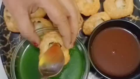 Indian very Famous Street food Pani-puri #indianstreetfood #indiancooking