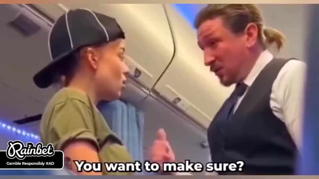 Girl who thinks she is a man threatens a flight attendant
