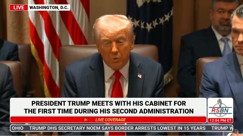 PRESIDENT TRUMP CABINET MEETING 2-26-2025