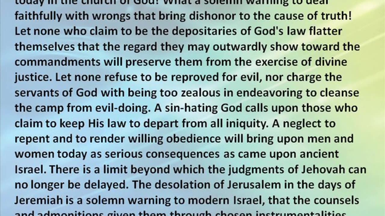 Total Transformation – 1012 Jeremiah prophet of doom by Walter Veith