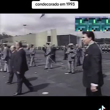 Silvio Santos Homenageado pelo Exercito Brasileiro em 1993